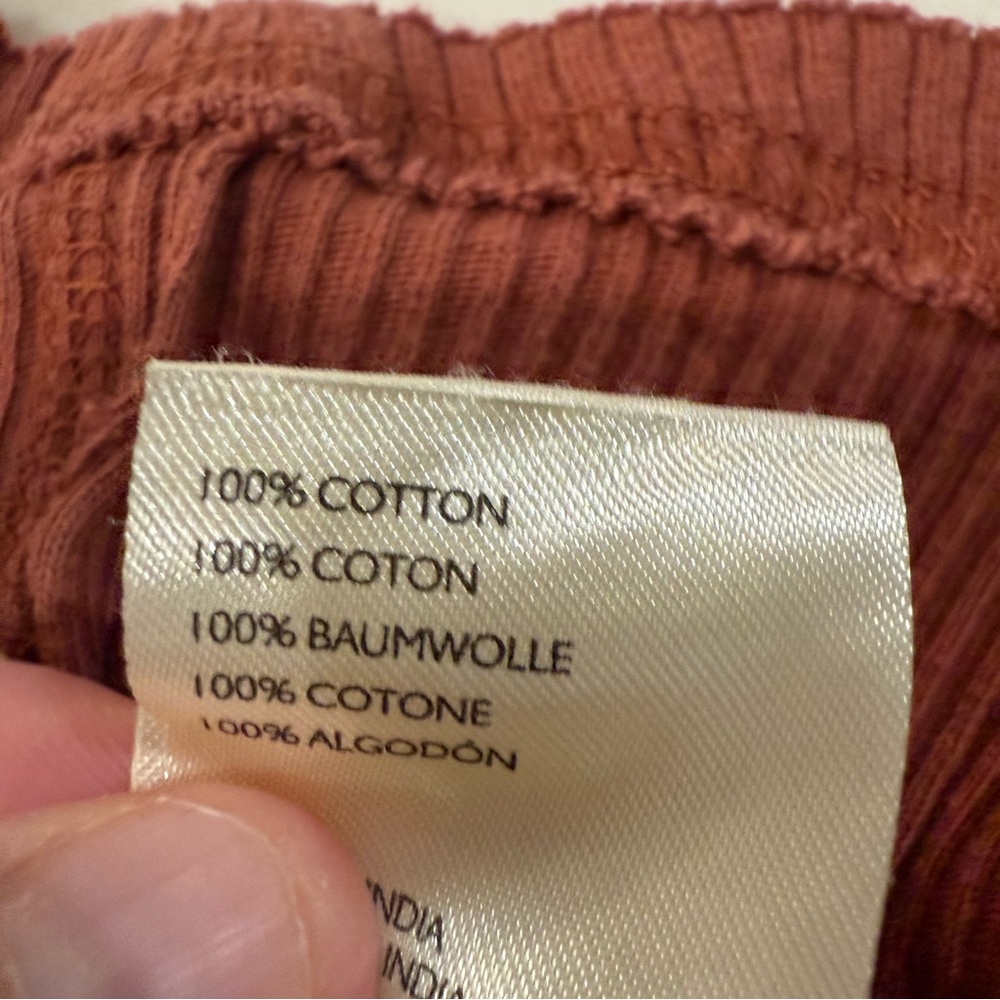 Free People We The Free Fuego Tank Crop Top Women’s Small Rust Brown Chevron - Picture 8 of 9